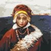 Tibetan Girl Paint By Numbers