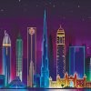 Skyline Dubai Paint By Numbers