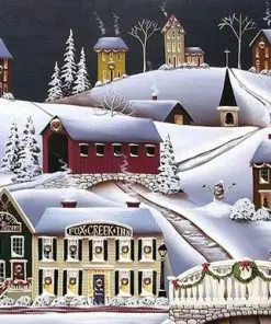 Christmas Village Paint By Numbers