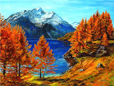 Fall Scenery Paint By Numbers