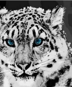 Leopard Blue Eyes Paint By Numbers