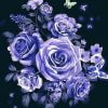 Purple Roses Paint By Numbers
