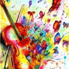 Butterfly Violin Paint By Numbers