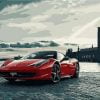 Red Ferrari Paint By Numbers