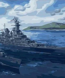 Military Ship Paint By Numbers