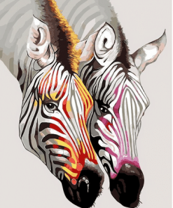 Zebra Couple Paint By Numbers