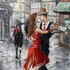 Romantic Street Tango Dancers Paint By Numbers