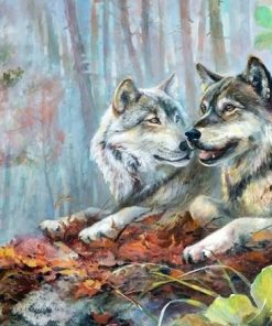 Wolf Couple Paint By Numbers