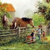 Horses In Farm Paint By Numbers