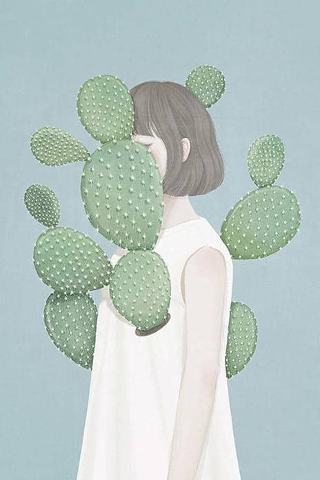 Cactus Girl People Paint By Number Numeral Paint