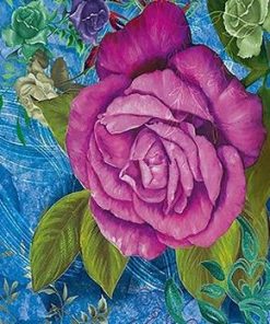 Purple Rose Paint By Numbers