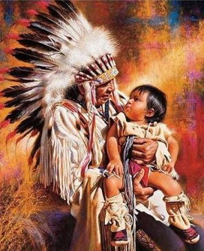 American Indian paint By Numbers