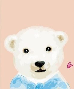White Bear Paint By Numbers