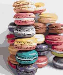Stacked Macarons Paint By Numbers