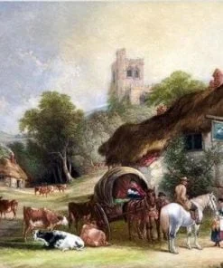 Country Village Paint By Numbers