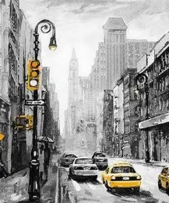 New York Taxis Paint By Numbers