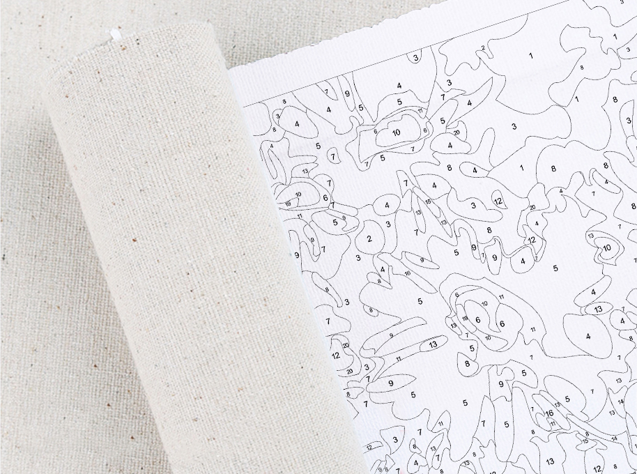 Paint By Numbers Custom Numeral Paint Kit