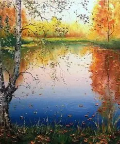 Autumn Forest Lake Paint By Numbers