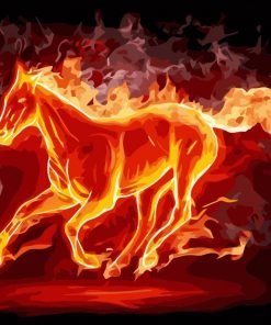 Horse of fire Animals Paint By Numbers