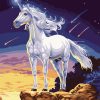 White Unicorn Paint By Numbers