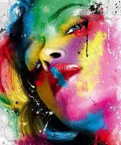 Colorful Woman Face Paint By Numbers