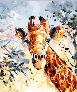 Abstract Giraffe Paint By Numbers