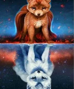 The Fox and The Wolf Animals Paint By Numbers