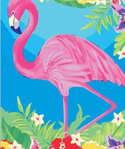 Pink Flamingo Paint By Numbers