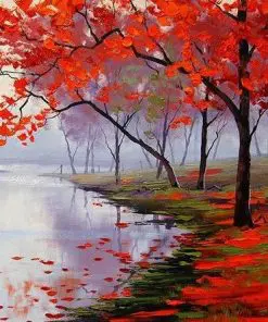 Autumn Fallen Leaves Paint By Numbers
