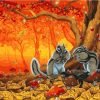 Squirrel Couple Animals Paint By Numbers