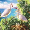 White Storks Paint By Numbers