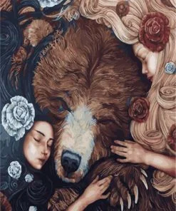 Bear And Girls Paint By Numbers