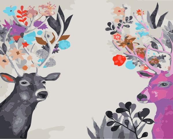 Deers Art paint by numbers