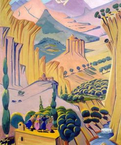 Mottled landscape Paint By Numbers