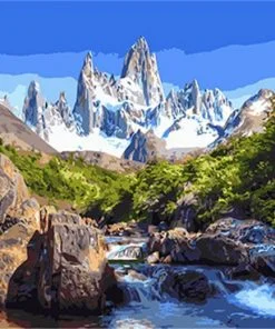 Fitz Roy Mountain Paint By Numbers
