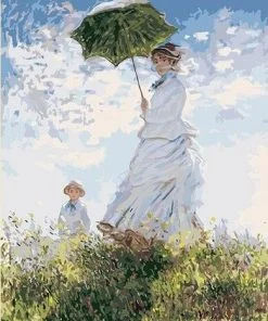 Woman With a Parasol Paint By Numbers