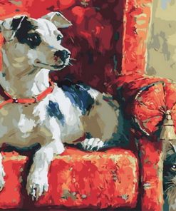 Dog On Couch Paint By Numbers