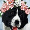 Dog With Flowers Crown Paint By Numbers