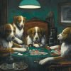Dogs Playing Cards Paint By Numbers