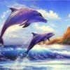 Dolphins Jumping Paint By Numbers