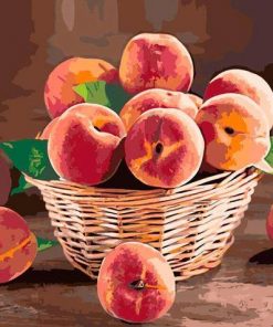 Peach Basket Paint By Numbers