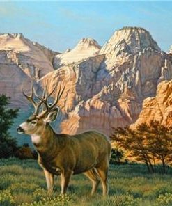 Elk In The Sawtooths Animals Paint By Numbers
