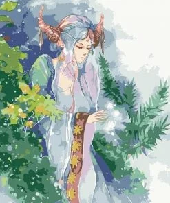 Fairy In leaves Paint By Numbers
