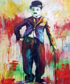 Colorful Charlie Chaplin Paint By Numbers