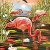 Flamingo in Swamp Birds Paint By Numbers