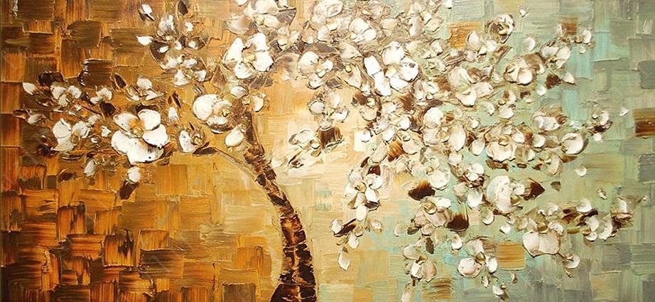 Panel Hand Painted Thick Palette Knife Painting - DIY Paint By Numbers - Numeral Paint