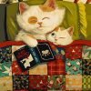 Cat Mother And Kitten Paint By Numbers