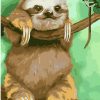 Funny Sloth paint by numbers