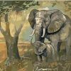Gentle Touch Elephant paint by numbers
