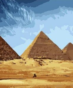 Giza Pyramids paint by numbers